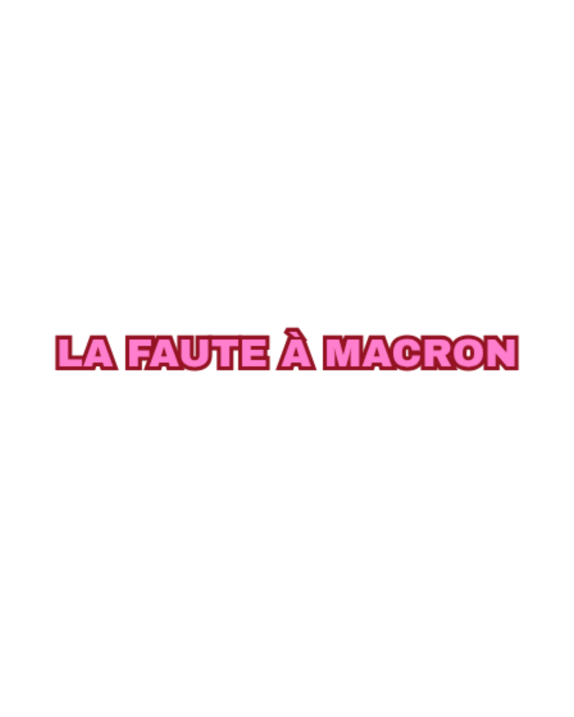 VISUELS LA FAUTE À MACRON
