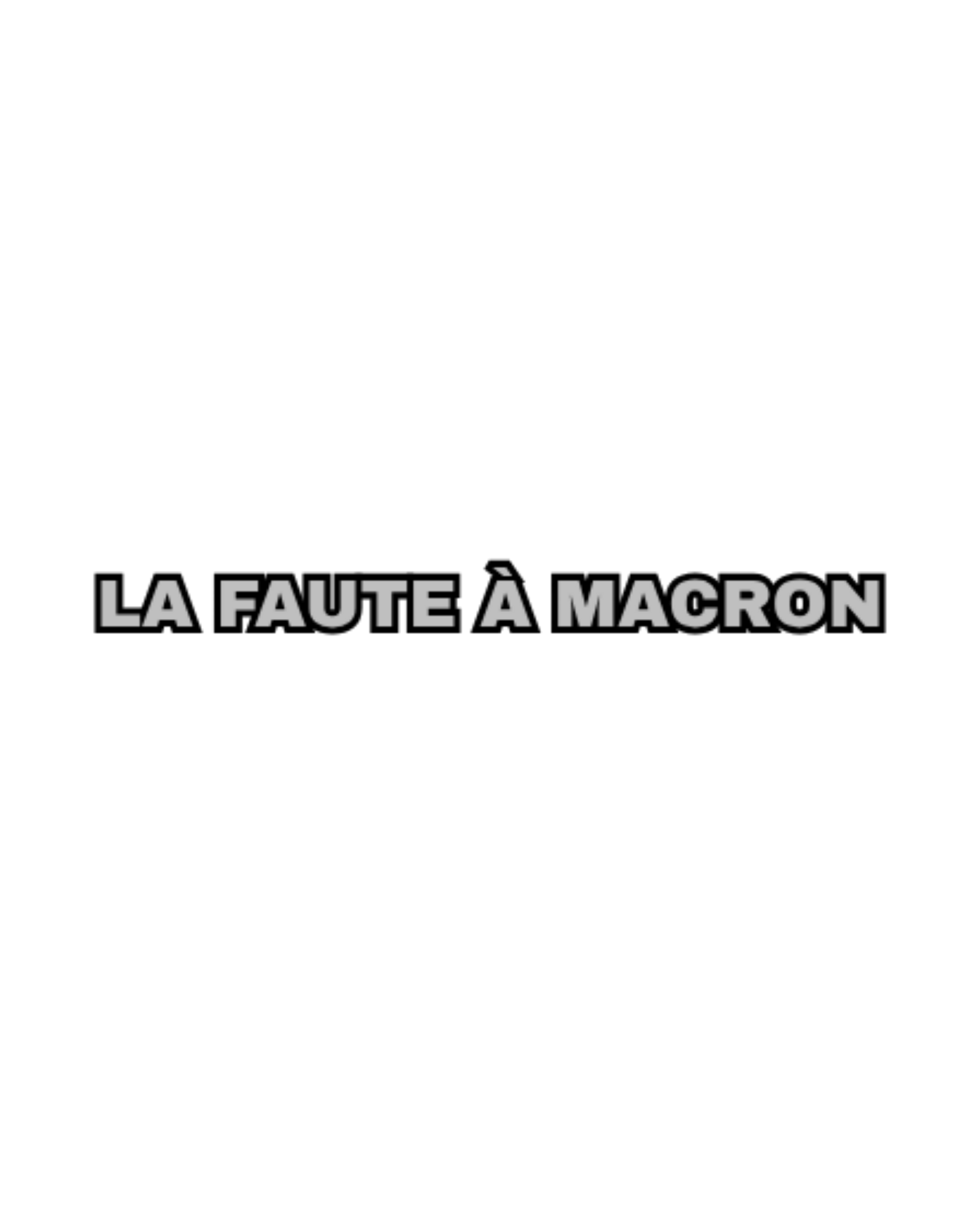 VISUELS LA FAUTE À MACRON