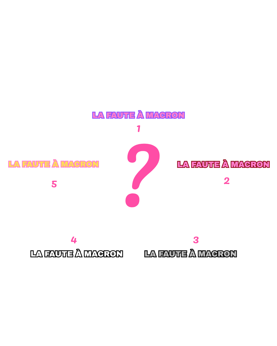 VISUELS LA FAUTE À MACRON