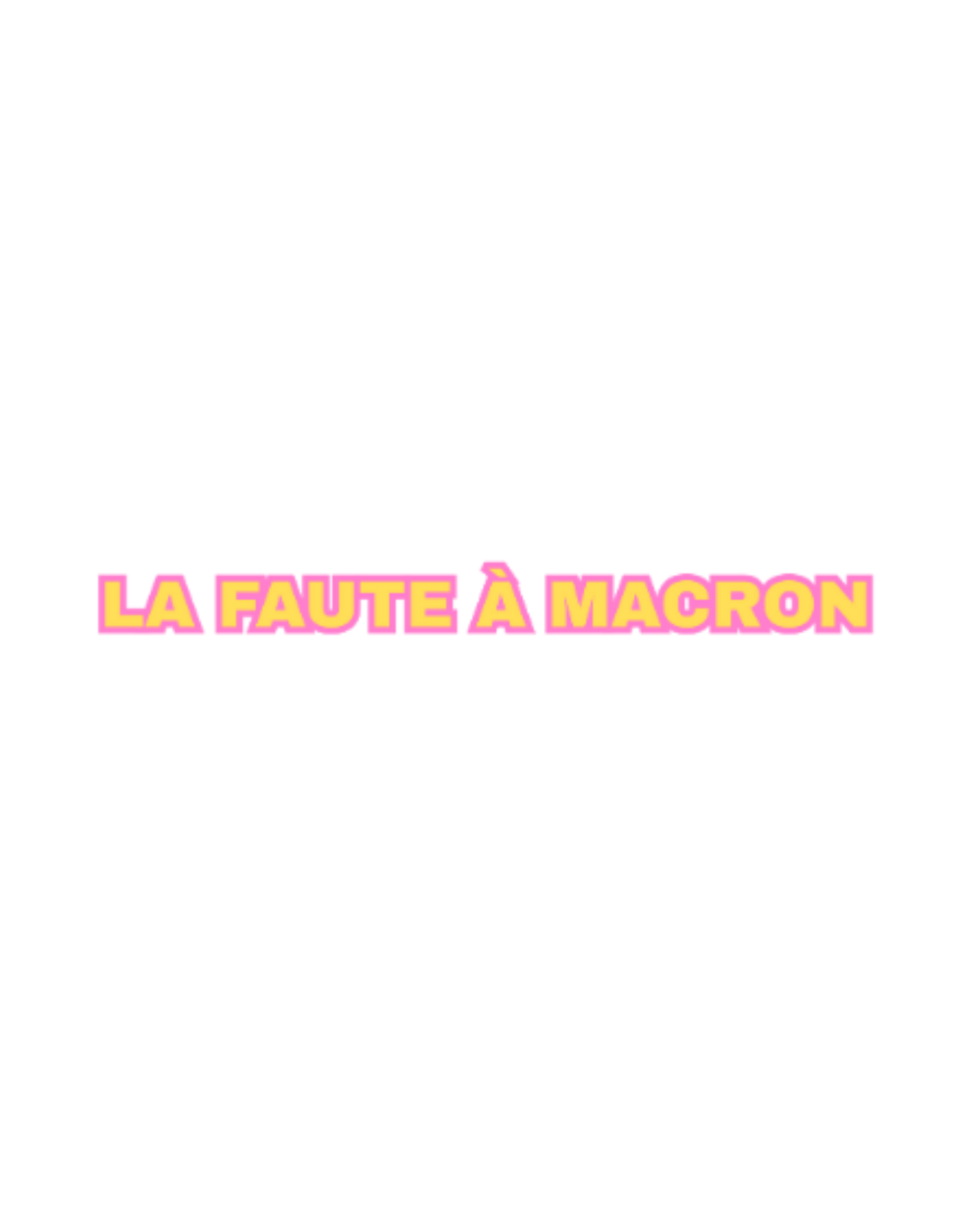 VISUELS LA FAUTE À MACRON