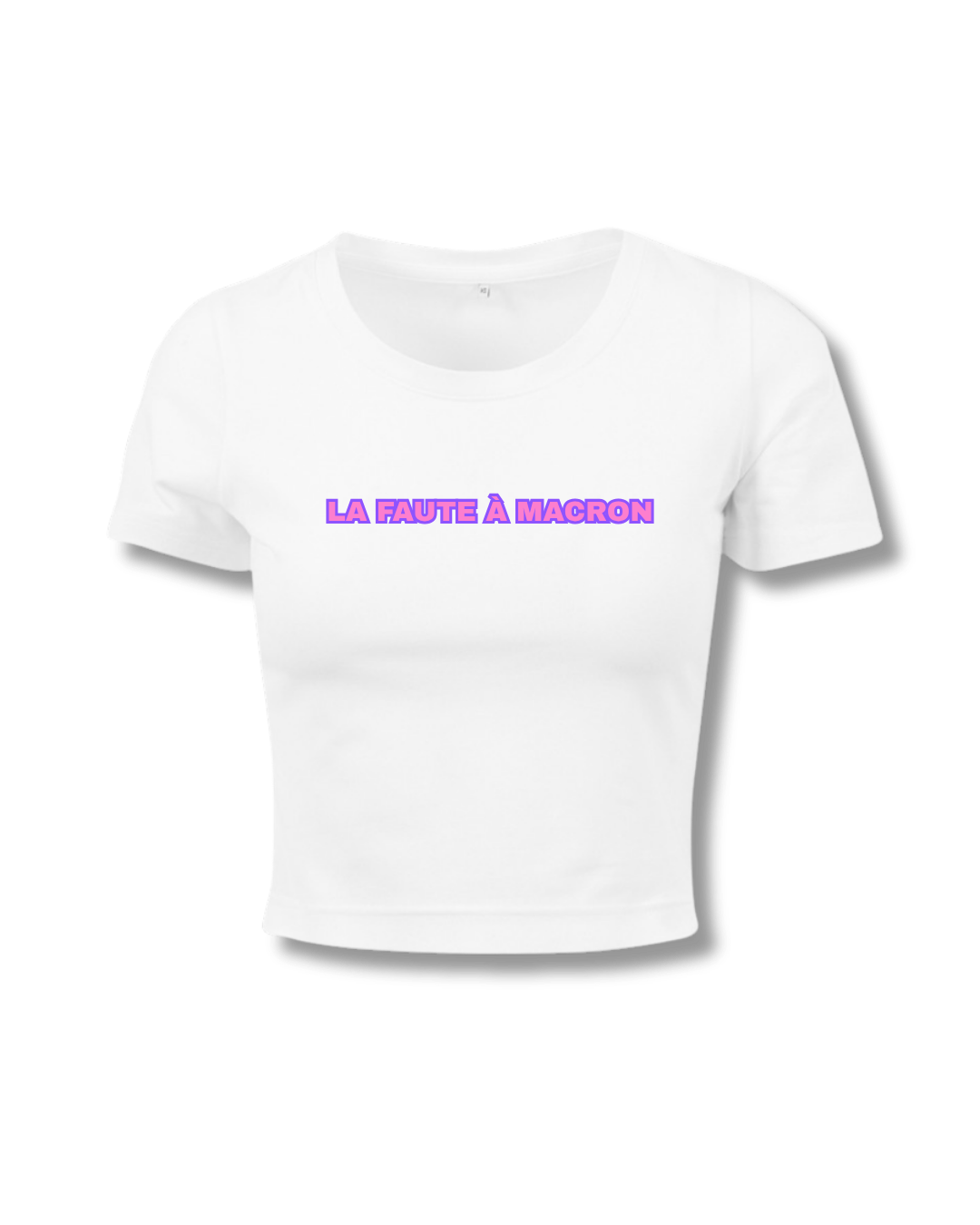 BOX LA FAUTE À MACRON BLANC
