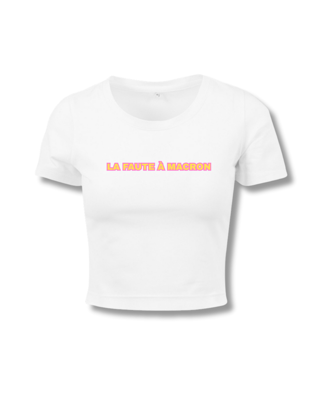 BOX LA FAUTE À MACRON BLANC