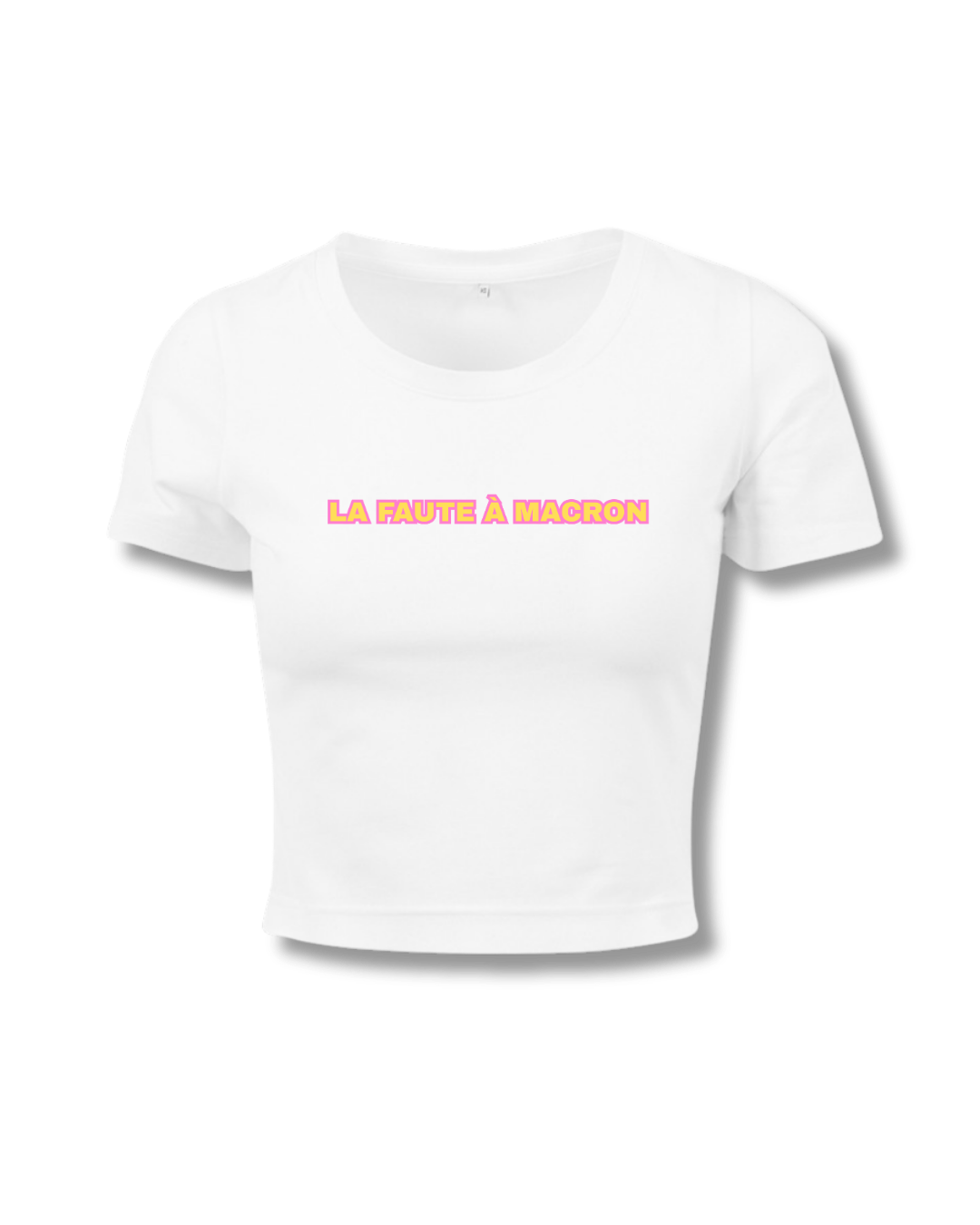 BOX LA FAUTE À MACRON BLANC