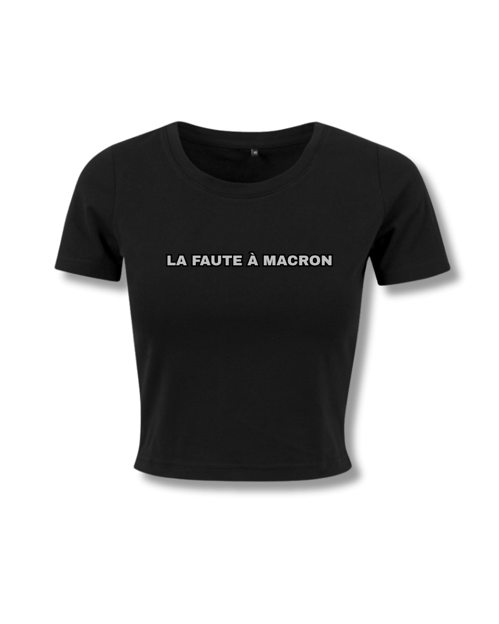 BOX LA FAUTE À MACRON NOIR